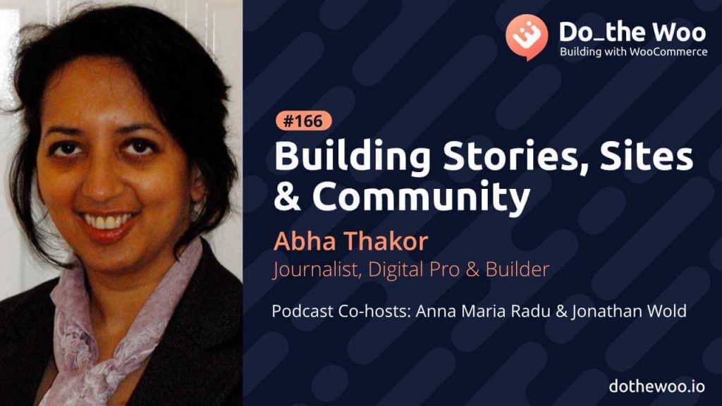 Do the Woo podcast banner for Building Community interview with Abha Thakor